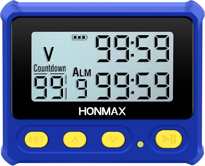 8200 Interval Timer and Stopwatch, Backlight, USB-C Charged, Clock