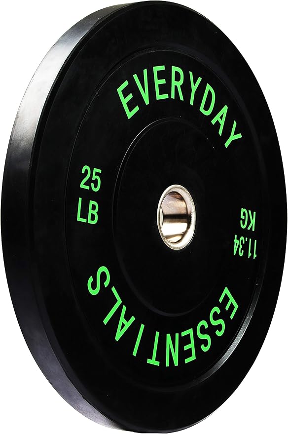 Fitvids 2-Inch Olympic Bumper Plates, Perfect Weight Plates for Weightlifting and Strength Training, Multiple Weights Available