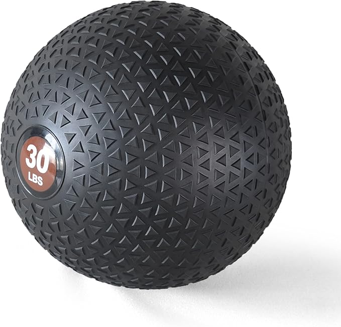 PRISP Weighted Medicine Slam Ball - Exercise Ball with Easy Grip Textured Surface