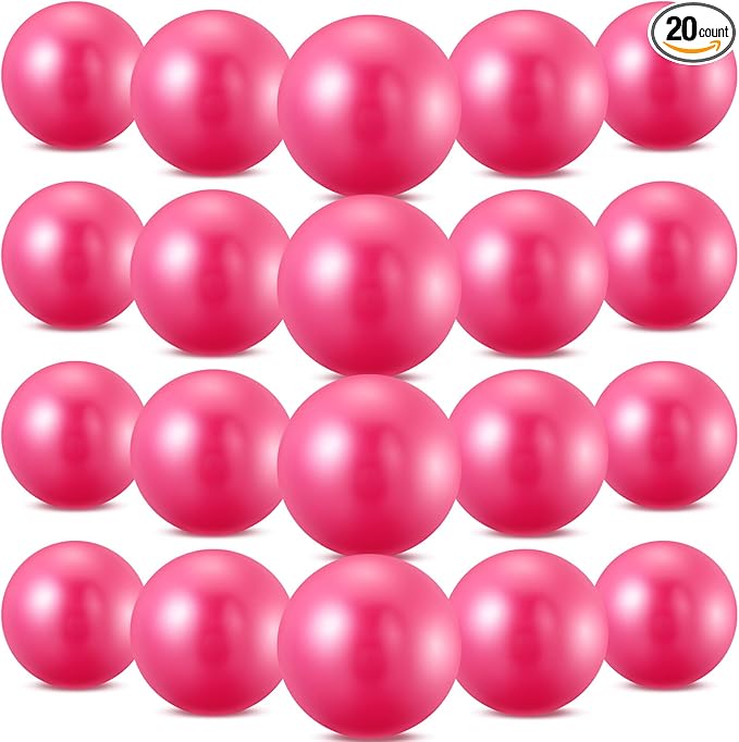 Sotiff 20 Pcs 9 Inch Pilates Ball Bulk Exercise Pilates Ball Mini Yoga Balls Therapy Core for Stability Barre Training Stretching Physical Posture Training Gym Workout with Inflation Tube