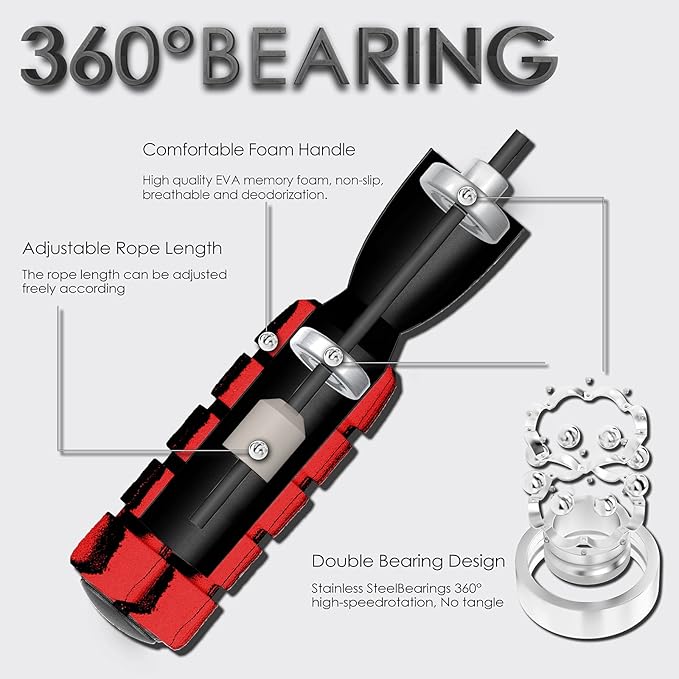 Cordless Jump Rope for Fitness with Indoor Jumping Rope Weighted Ropeless Skipping Jump Rope for Men Women Kids High-Speed Rope Skipping for Narrow Space Fit Weight Loss and General Workouts