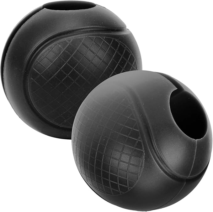 2 Pcs Fat Barbell Grips Round Thick Silicone Dumbbell Adapter Balls Barbell Grip Hand Wrap Ball for Gym Training