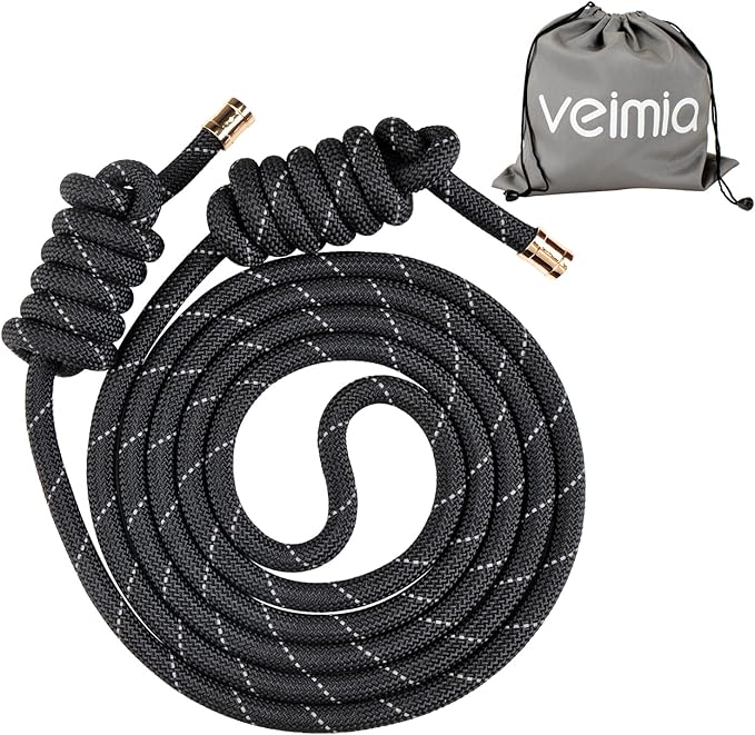 veimia Flow Rope for Fitness High Performance Double Woven Workout Rope Adjustable Flow Jump Rope for Men Women Training Indoor Outdoor Cardio Exercise Rope for beginner