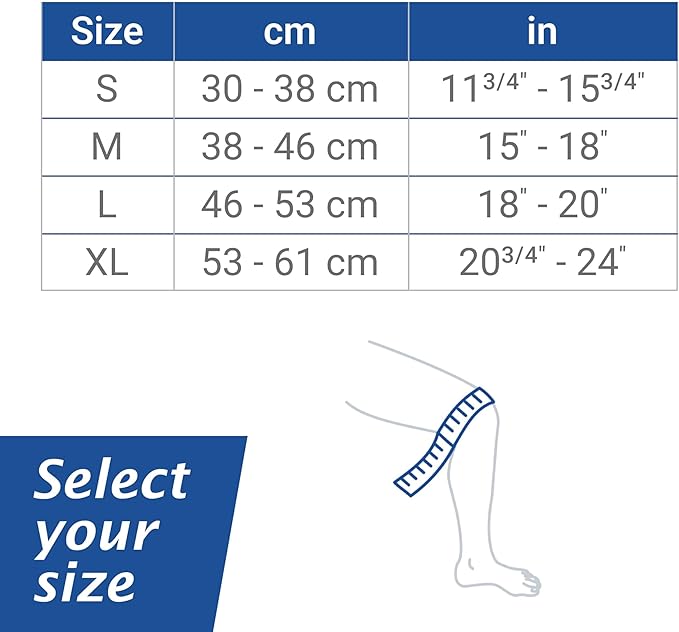 Actimove Everyday Supports Mild Knee Support - Mild Support, Lightweight, Easy to Apply for Slightly Swollen and Aching Knees – White, Small