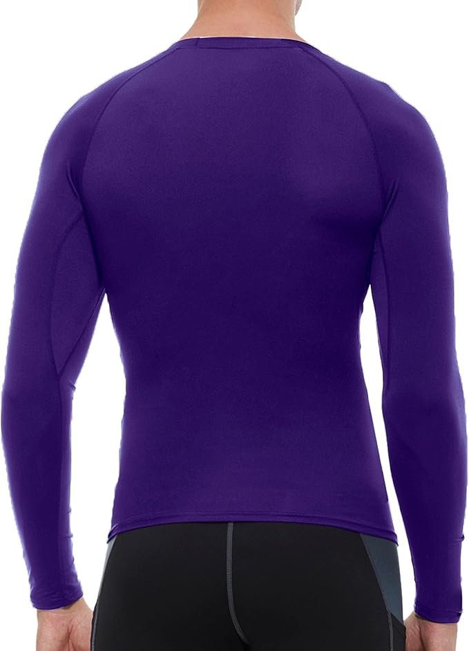 SPVISE 1 or 3 Pack Men's Compression Shirts Long Sleeve Workout Gym T-Shirt Running Top Cool Dry Sports Baselayer Undershirts