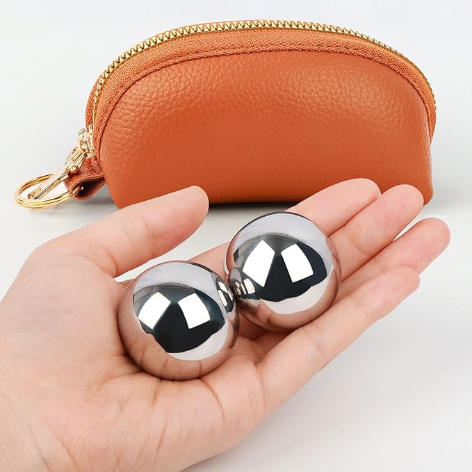 1lb, 1.5-inch Baoding Balls: Chinese Balls for Hand Therapy, Hand Massage, Tai Chi Balls, Meditation Balls — Suitable for Home/Office Exercise, Stress Relief, Anxiety Reduction, and as Holiday Gifts