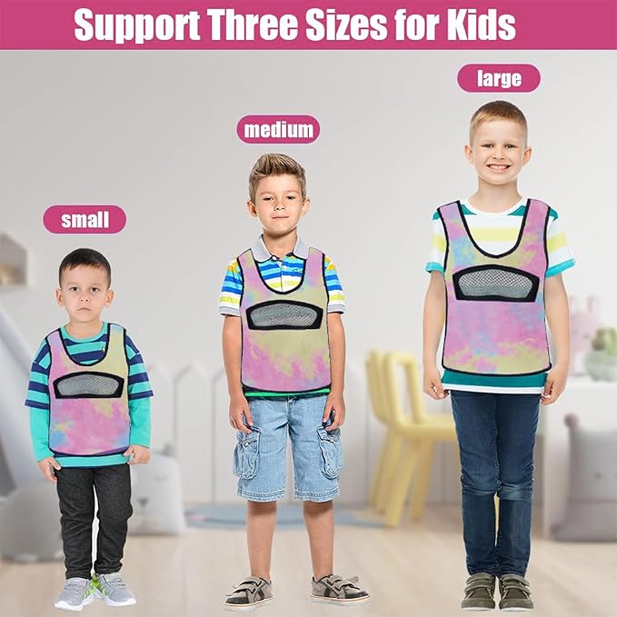 Compression Vest for Kids-Weighted, Weighted Vest for Kids Including 6 Removable Weights, (X-Small, Ages 1 to 3)