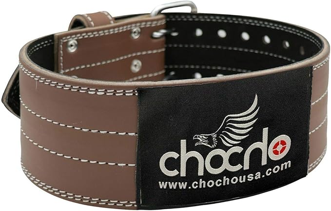 ChoCho Track 4" Power Weight Lifting Belt Gym Fitness Bodybuilding Back Support Heavy Workout
