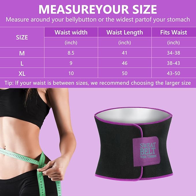 MORECOO Waist Trainer for Women Lower Belly Fat, Waist Sweat Band for Women, Belly Band Sweat Belt, Body Shaper, Stomach Wrap