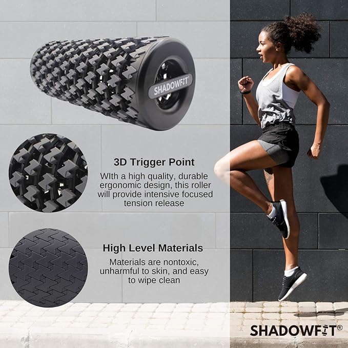 Foam Roller - Muscle Roller & Massage Roller for Trigger Point, Stretching Equipment for Legs, Hamstrings, Upper & Lower Back Pain