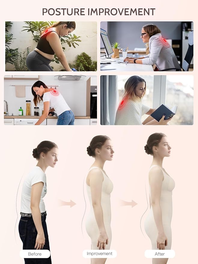 Slimers Posture Corrector Shapewear Bodysuit : Posture Bra Shapewear Tummy Control - Upper Back Support Body Shaper