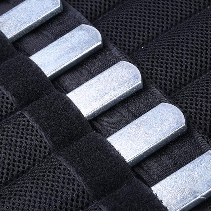 PXRJE Weighted Vest Steel Plates Adjustable Rustproof Strength Training Weight Long Steel Plate w/Round Head for Loading Leg Guards Weighted Vest