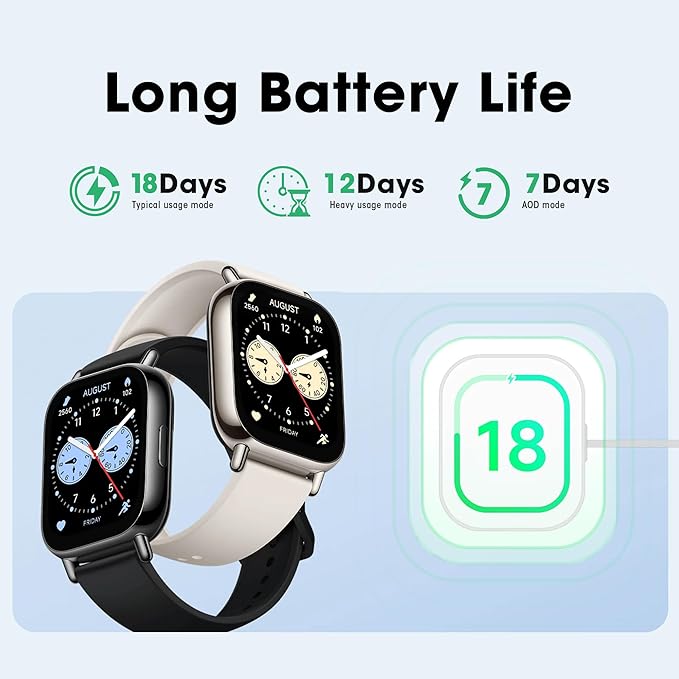 Xiaomi Redmi 5 Lite Smart Watch, Step Counter Watch for Women Men with 2" LCD Large Display, 140 Sports Modes, 5ATM Waterproof (Lite-Light Gold)