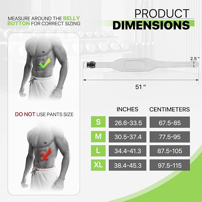 Generic Weight Lifting Belt for Men Women,Back and Lumbar Support Gym Belt for Bodybuilding, Fitness, Powerlifting, Cross Training, 8 Adjustable Holes