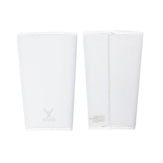 Stoic Knee Sleeves (IPF Approved) – 7mm Knee Support for Powerlifting, Weightlifting & Squats – Used in World Competitions – USAPL & USPA Compliant – Pair for Men & Women (XLarge, White)