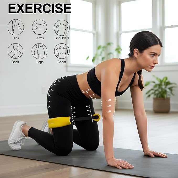 Soulchen 3 Pcs Hip Core System Resistance Bands 20/40/60 Lbs Loop Booty Glute Bands for Working Out to Stretch Strengthen Legs Hips Exercise Equipment for Women Men Adults