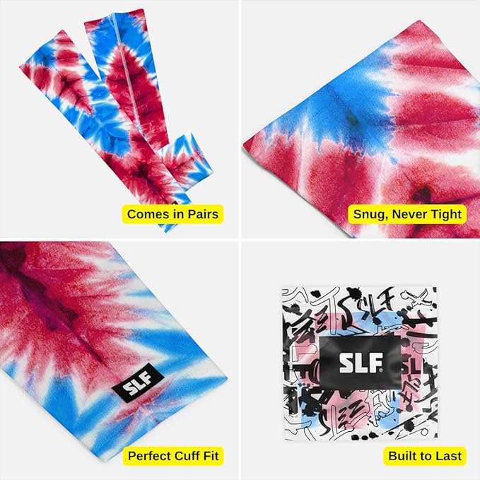 SLEEFS Arm Sleeves for Kids - Athletic Sports Sleeve for Youth Boys and Girls - UV Protection - Football Baseball Basketball