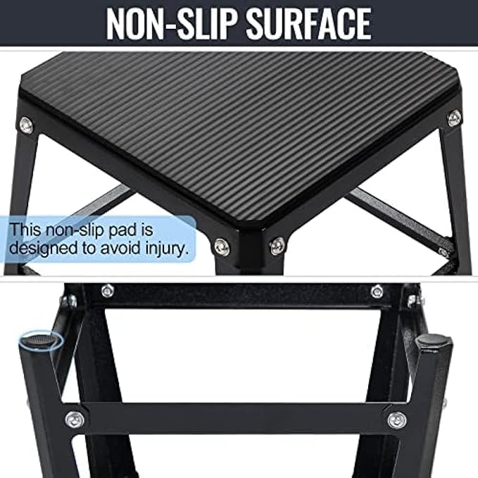 Plyometric Platform Boxes Fitness Steel Plyo Box Exercise Jump Box Step Up Plyometrics Box Jumping Agility Box For Exercise Fit Training Conditioning