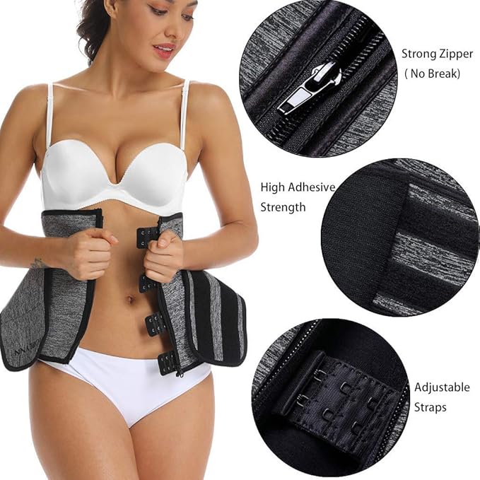 HOPLYNN Neoprene Sweat Waist Trainer Corset Trimmer Shaper Belt for Women