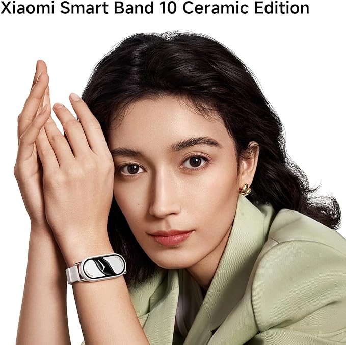 XIAOMI Mi Smart Band 10 (2025) Global Version - 1.72" AMOLED Display | 21 Days Battery Life | Touchscreen, Multi-Sport Tracker, Activity Tracker, Heart Rate Monitor | BT5.4 - (Glacier Silver)