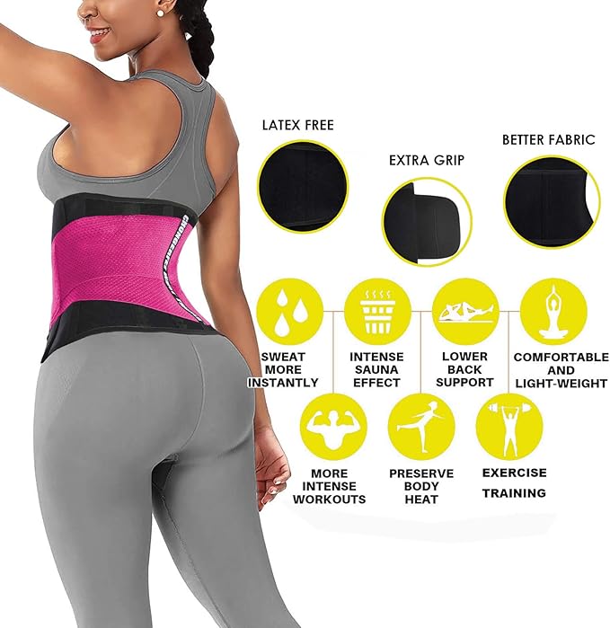 ChongErfei Waist Trainer Belt for Women Man - Waist Trimmer Ab Belt - Tummy Control Body Shaper