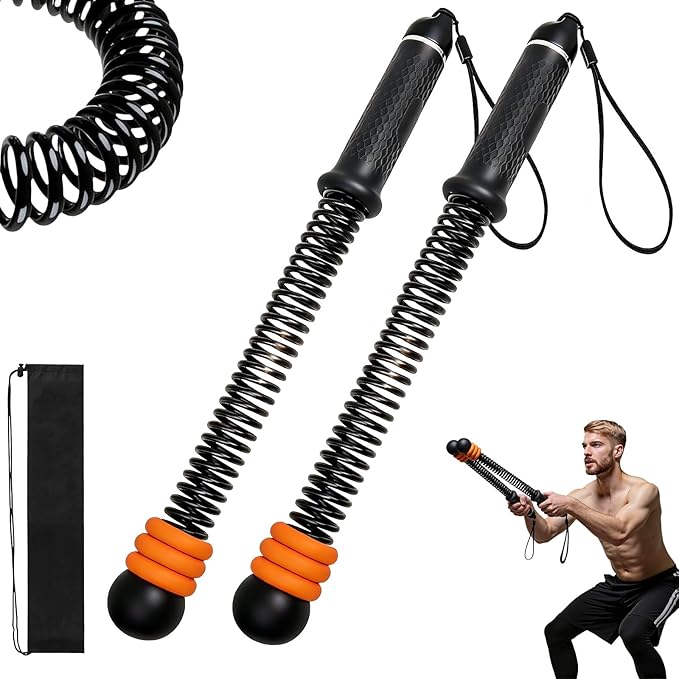 Portable Weighted Jump Rope Battle Rope – Adjustable Heavy Duty No-Rope Fitness Cord for Strength Training, HIIT & Home Gym Workout, Non-Slip Exercise Equipment for Men & Women with Storage Bag