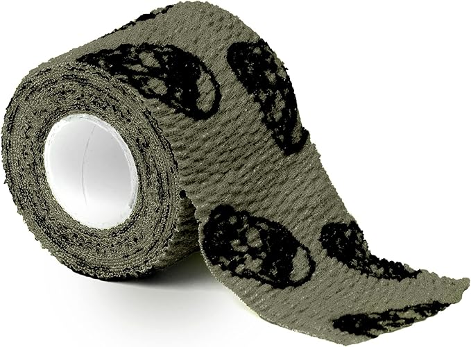 Gymreapers Hook Grip Weightlifting Tape (3 Pack) Premium Adhesive Thumb Skull Tape for Finger Protection, Powerlifting, Exercise & Cross Training - Athletic Sweat Proof Tape
