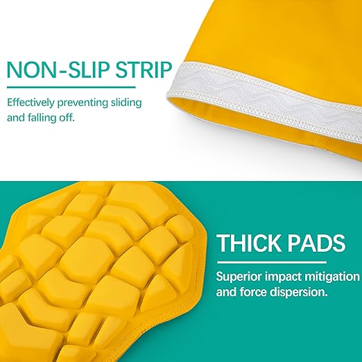 Wrestling Knee Pads for Kids Youth Adult, Knee Compression Sleeve for Basketball Volleyball Football, 1 Pair Short Knee Pads Sleeves ((#2) Yellow-2pcs,XLarge)
