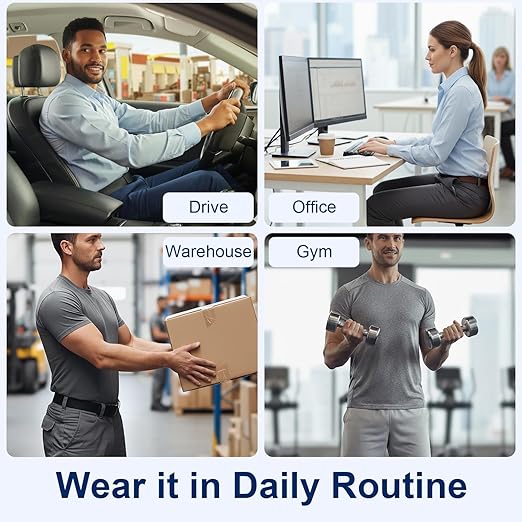 Back Posture Corrector Brace for Men & Women, Back-Anchored Shoulder Support, 3.1-Inch Wide Straps, Adjustable Upper Straightener & Lower Spine Support to Help Reduce Slouching, Wear Under Clothes