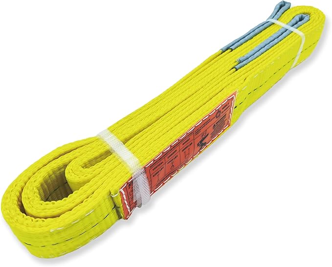 2-Ply Lifting Straps 2”x 4 ft Webbing Sling Tree Saver 1Pack Heavy Duty Web Strap Rigging Moving Towing Hoisting Gear KODIAK STRAPS