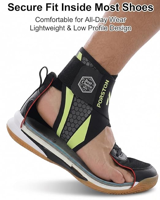2-Pack Ankle Brace for Men & Women,Adjustable Lace up Ankles Sock,Basketball Ankle Stabilizer with Straps,Orthopedic Compression Sleeve for Plantar Fasciitis Relief,Tendonitis,Sprained (Purple)