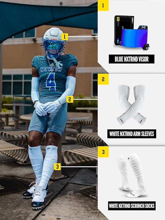 1 Pair Nxtrnd Compression Arm Sleeves for Men, Breathable Football, Basketball, Baseball Accessory, Adult & Kids