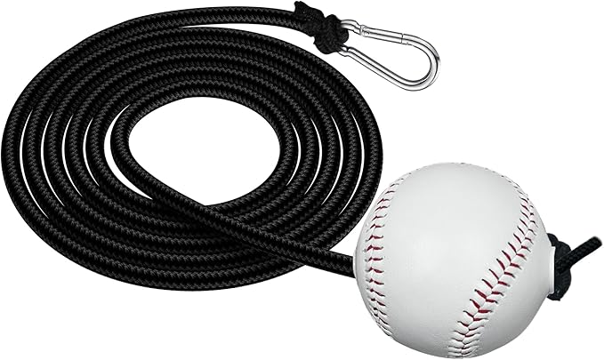 Baseball and Softball Batting Swing Trainer, Enhance Hitting Skills with Baseball Hitting Rope and Toss for Easy Drills – Hand-Eye Coordination, and Boost Bat Speed for All Skill Levels