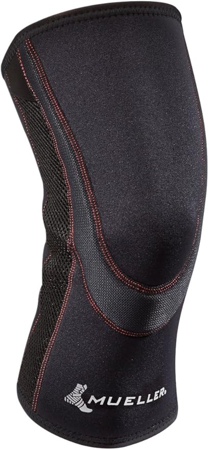 MUELLER Sports Medicine Breathable Closed Patella Knee Sleeve, Knee Pain Relief Support for Men and Women, Ideal for Arthritis, Sprains, Black, 3X-Large