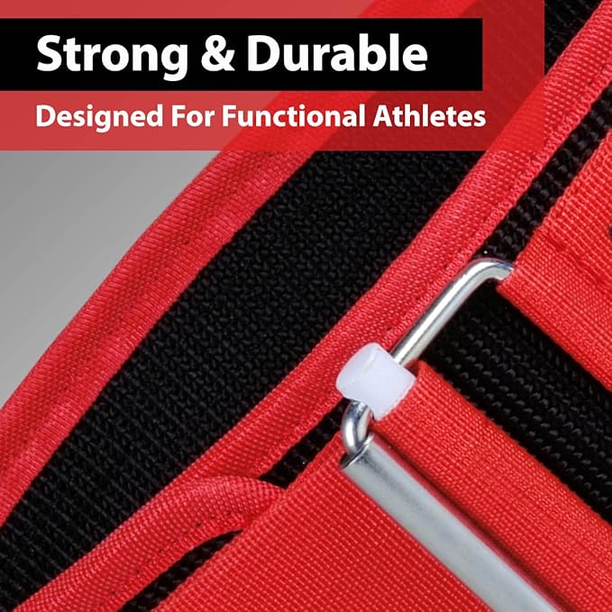 IBRO Quick Locking Premium Weight Lifting Belt - Back Support for Powerlifting, Cross Training & Gym Bodybuilding - 4 Inch Nylon Men and Women with Metal Buckle for Core Stability