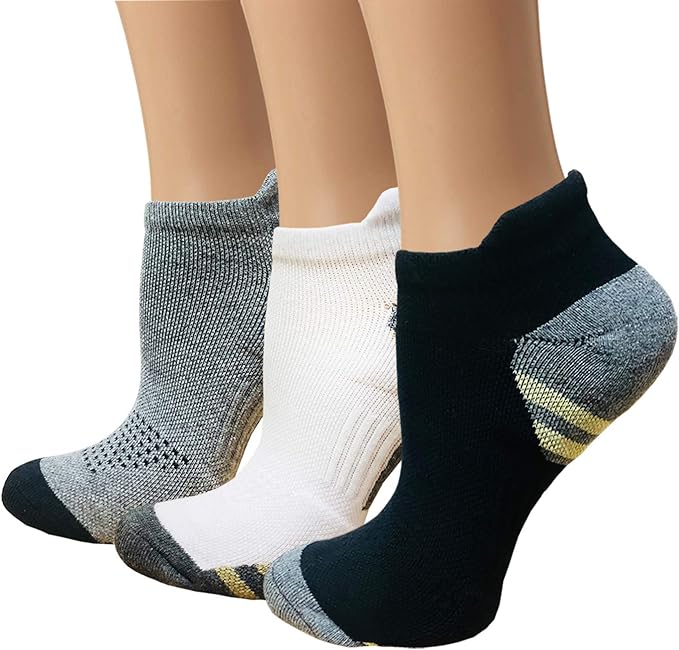 Copper Compression Socks Women and Men 6 Pairs - Circulation Arch Support Plantar Fasciitis Running Ankle Socks
