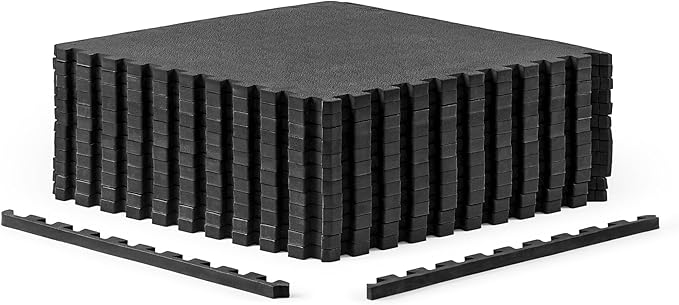 CAP Puzzle Exercise Mats | 1/2” Thick EVA Interlocking Foam Tiles for Home Gym Flooring | Multiple Options
