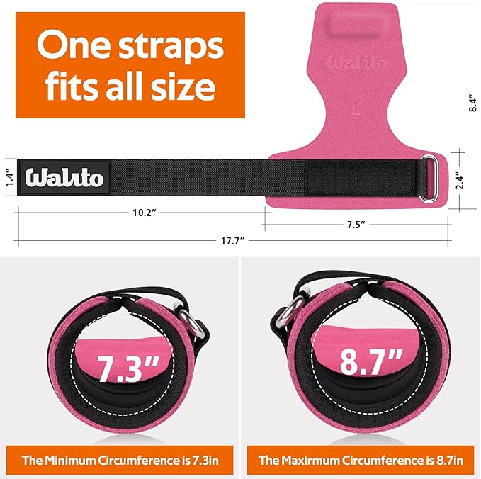 Weight Lifting Wrist Strap，Double Layer Leather Wrist Wraps with Neoprene Padding for Weightlifting & Deadlifts – Adjustable Gym Straps for Men & Women