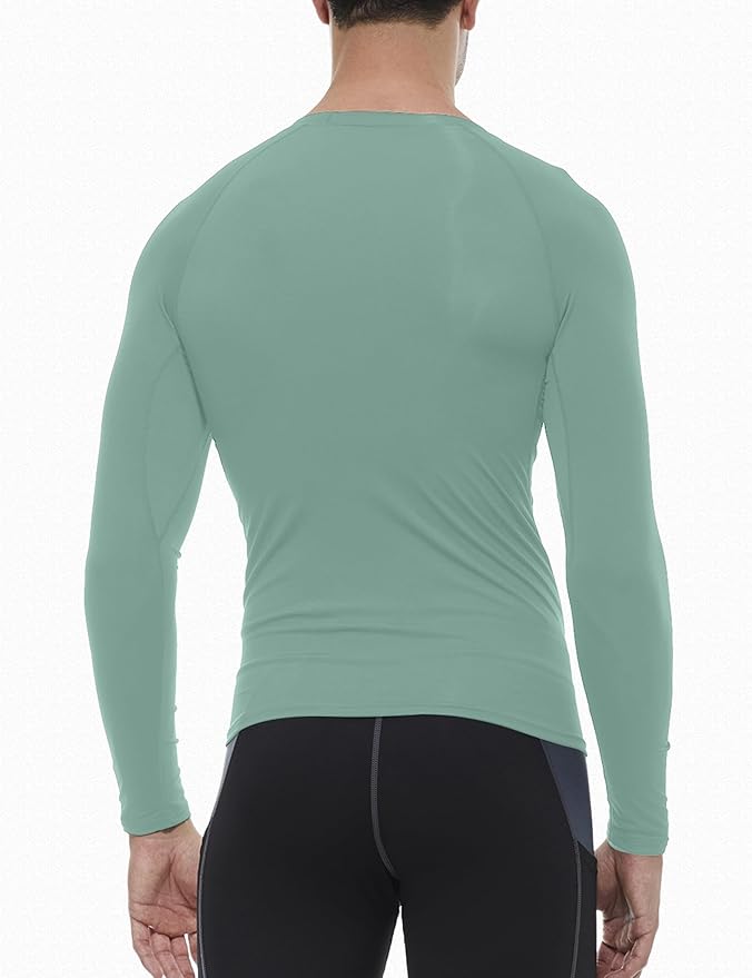 SPVISE 1 or 3 Pack Men's Compression Shirts Long Sleeve Workout Gym T-Shirt Running Top Cool Dry Sports Baselayer Undershirts