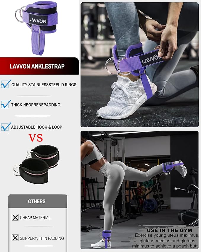7Pcs-Barbell Pad Set for Hip Thrust - Squat Pad, Bench Press Workout Foam Weight Lifting Bar Cushion,Gym Accessories for Women with Bar Bad,with Gym Ankle Straps,Hip Resistance Bands,Lifting Strap