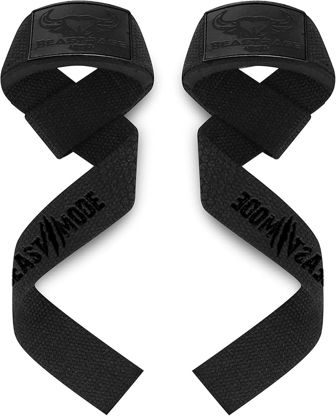 BEAST RAGE Lifting Wrist Straps for Weightlifting, Straps Gym Grip Power Workouts Lifting Straps Padded Cotton Men Women Wrap Lift, Deadlift Bodybuilding Weight Lifting Exercise Straps