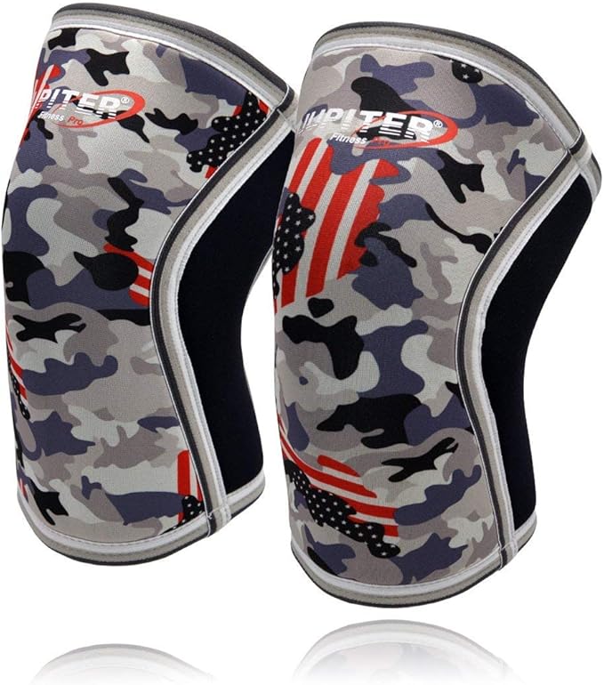 Knee Sleeves (1 Pair), 7mm Compression Knee Braces for Squats,Weightlifting,Powerlifting,Cross Training for Men & Women