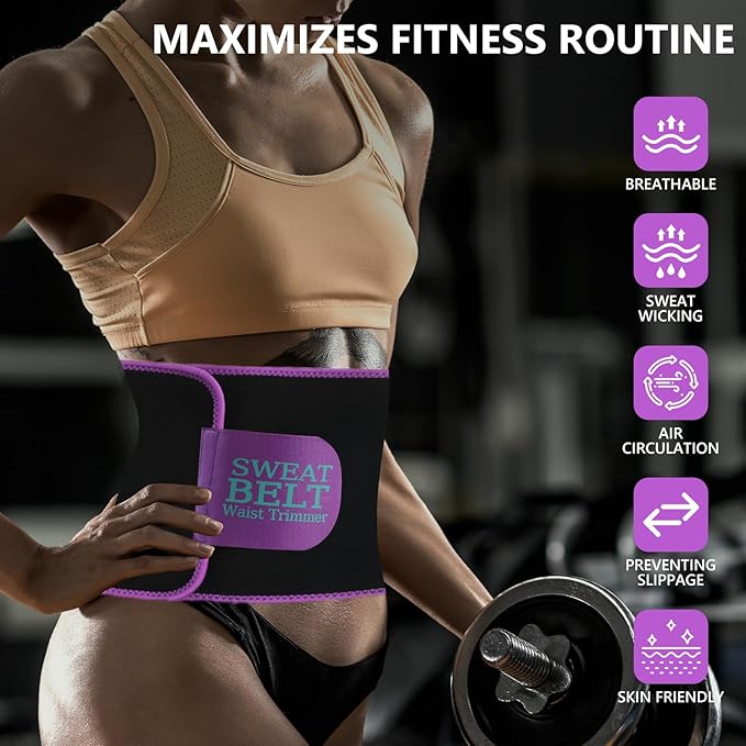 MORECOO Waist Trainer for Women Lower Belly Fat, Waist Sweat Band for Women, Belly Band Sweat Belt, Body Shaper, Stomach Wrap