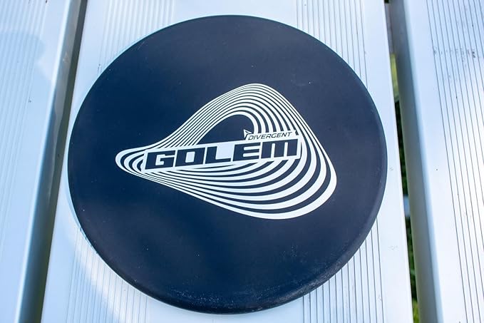 Divergent Discs Golem | Overstable Approach Disc | Flexible Putt & Approach Disc Golf Disc (Black)