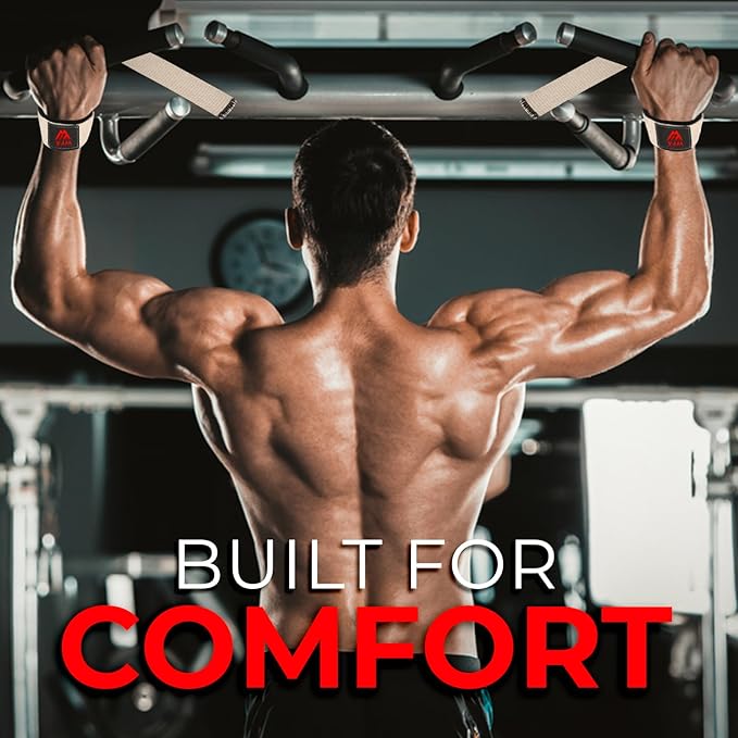 Weight Lifting Straps Wrist Support Padded Neoprene Gym Cross Training Hand Bar Weightlifting Straps Fitness Bodybuilding Power Exercise Grips Deadlift Men Women