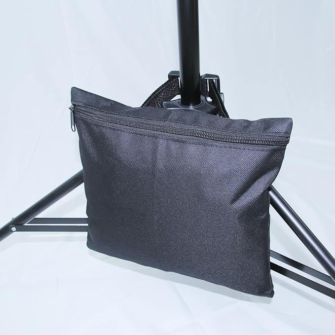 6 Packs Sand Bags - Heavy Duty SandBags for Backdrop Stand, SandBag for Weight, Weight Sand Bags with Zipper and Buckle Straps for Support Light Stand