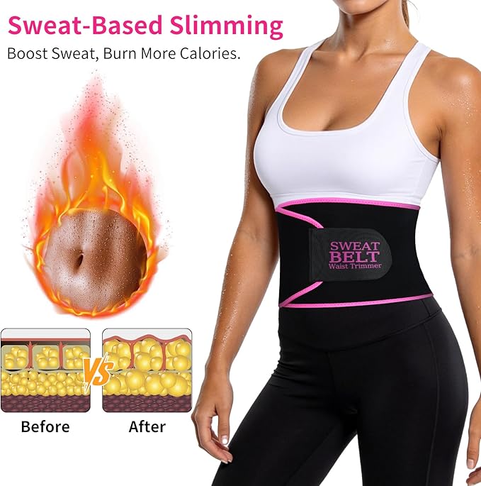 Lisacool Waist Trainer for Women Lower Belly Fat,Waist Sweat Band for Women,Belly Band Sweat Belt,Stomach Wrap,Body Shaper