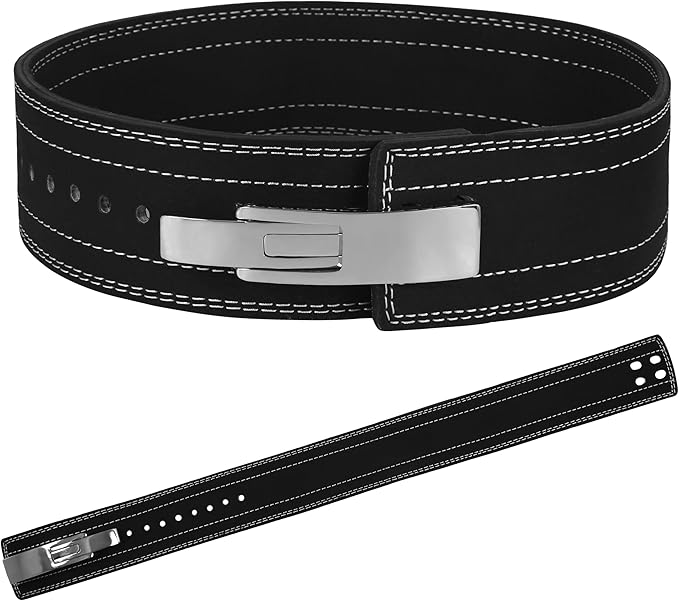 Powerlifting Belts Lever Belt For Men and Women 10mm IPF Thick Leather Weight Lifting Belt Ideal for Gym Belts Training Weightlifting and Bodybuilding Squats and Deadlifts