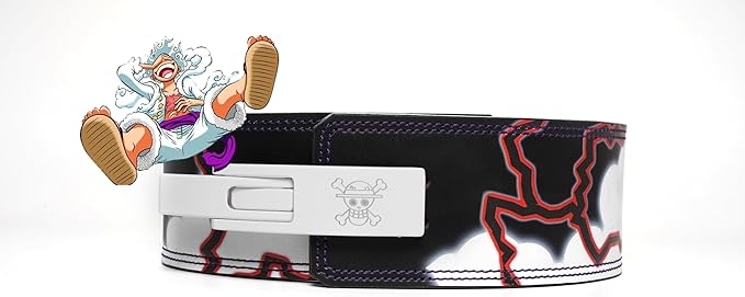 Anime Weight Lifting Lever Belt | 10mm Premium Leather Weightlifting Belt for Powerlifting, Bodybuilding, Deadlift, Squats, Exercise Workout | Heavy Duty Gym Belt Best for Men & Women