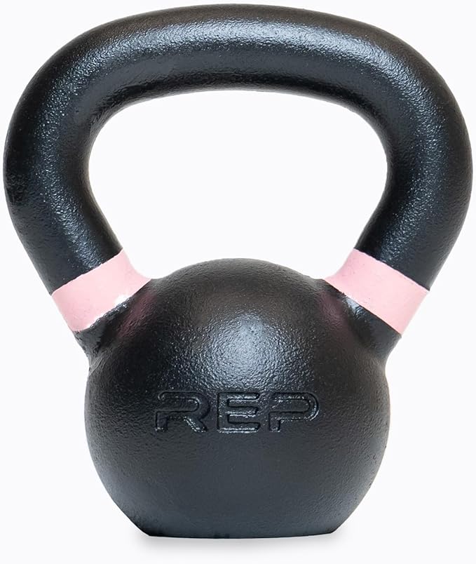 REP Fitness Single Kettlebells 5lb to 50lb Weight Range, Cast Iron, Strength Training, Power Workout Equipment, Home Gym, Free Weights, Dumbbell Alternative, Exercise, Men, Women